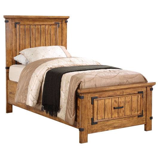 Brenner 4-piece Twin Bedroom Set Rustic Honey