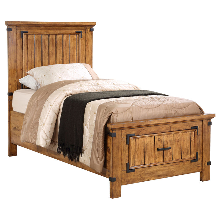 Brenner 4-piece Twin Bedroom Set Rustic Honey