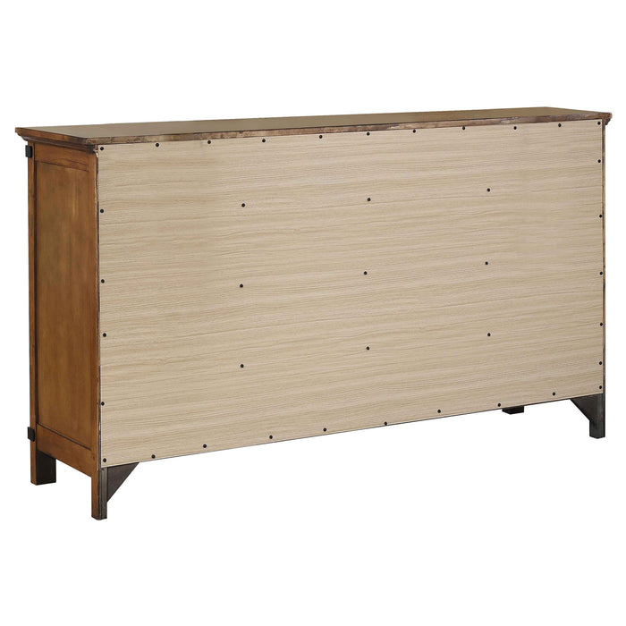 Brenner 8-drawer Dresser Rustic Honey