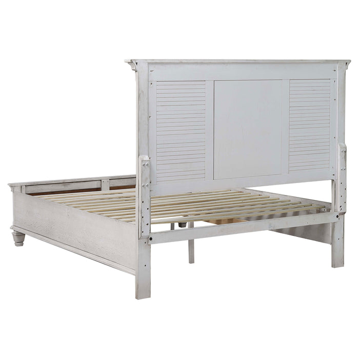 Franco 5-piece California King Bedroom Set Distressed White