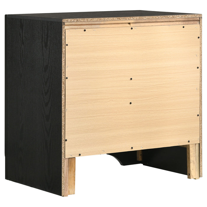 Miranda 2-drawer Nightstand Black