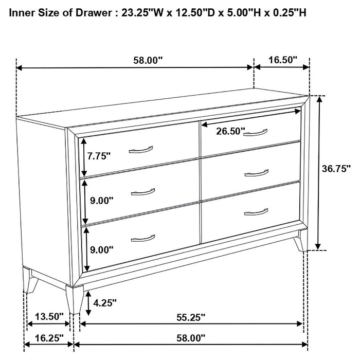 Watson 4-piece Twin Bedroom Set Grey Oak