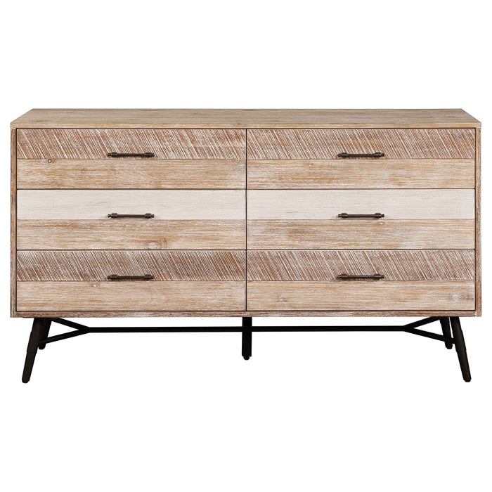 Marlow 6-drawer Dresser Rough Sawn Multi