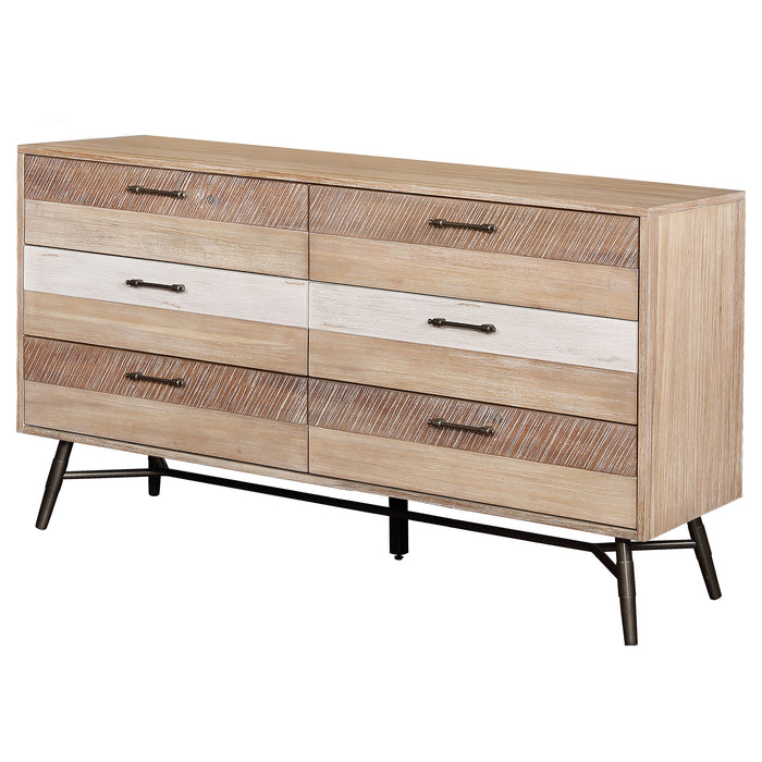 Marlow 6-drawer Dresser Rough Sawn Multi