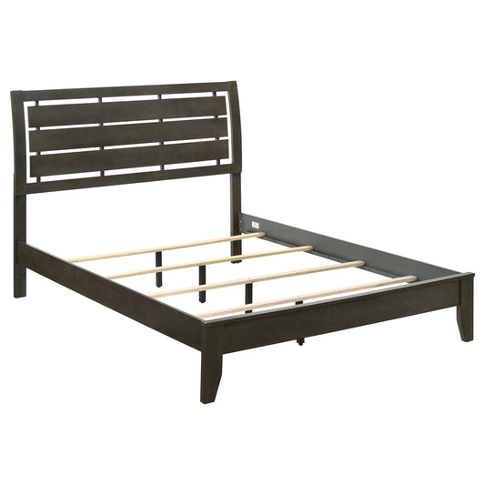 Serenity Wood Eastern King Panel Bed Mod Grey