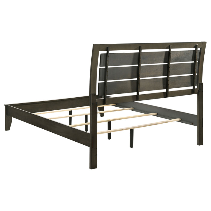 Serenity Wood Eastern King Panel Bed Mod Grey