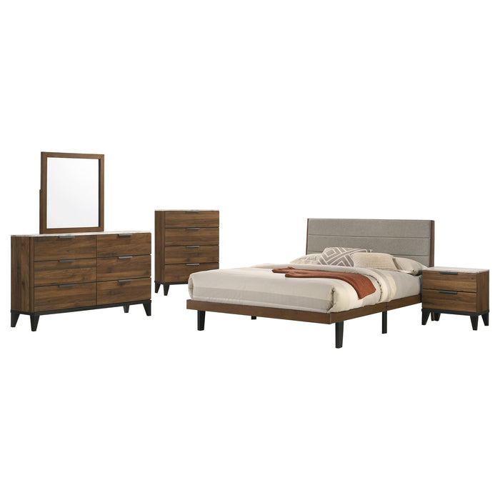 Mays 5-piece Queen Bedroom Set Walnut