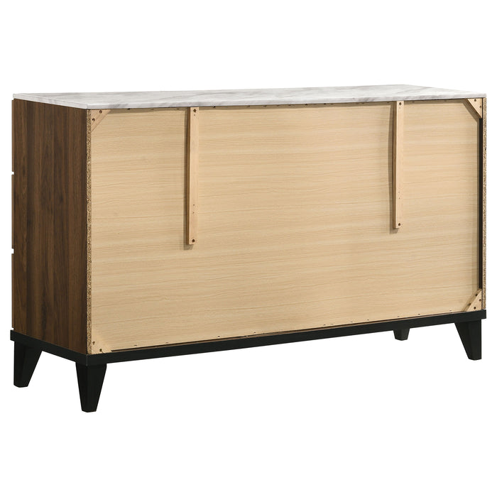 Mays 6-drawer Dresser Walnut