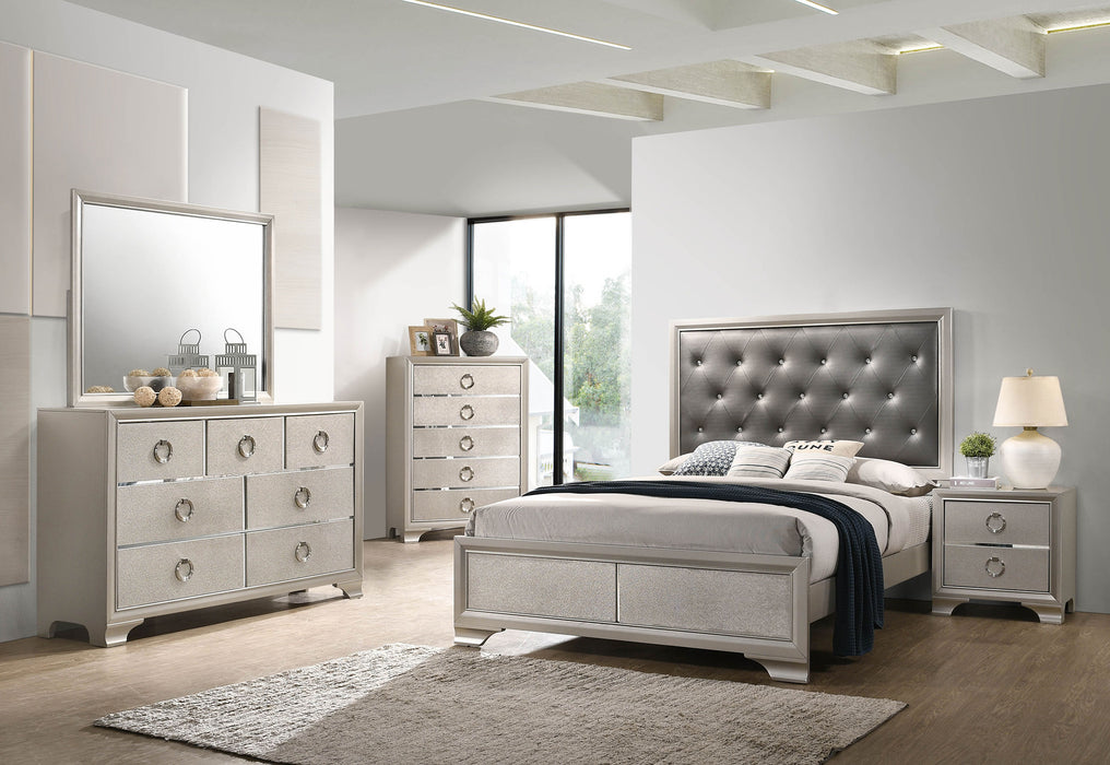 Salford 5-drawer Bedroom Chest Metallic Sterling