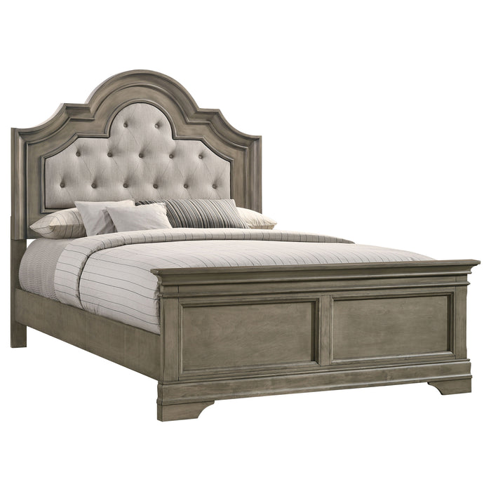 Manchester Wood Eastern King Panel Bed Wheat Brown