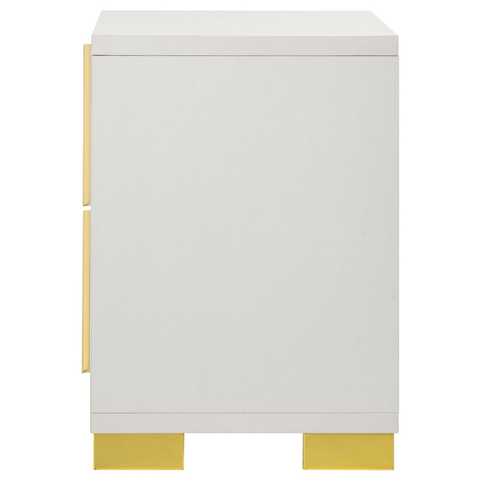 Marceline 2-drawer Nightstand White