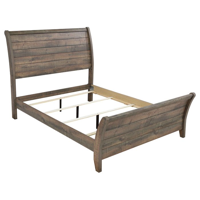 Frederick 4-piece Eastern King Bedroom Set Weathered Oak