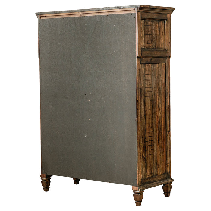 Avenue 8-drawer Bedroom Chest Weathered Burnished Brown