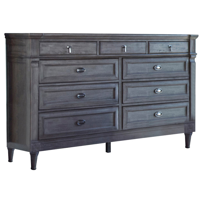 Alderwood 9-drawer Dresser French Grey