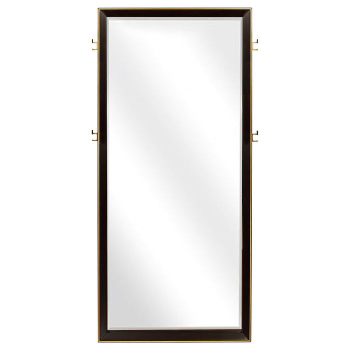 Durango 80-inch Standing Floor Mirror Smoked Peppercorn