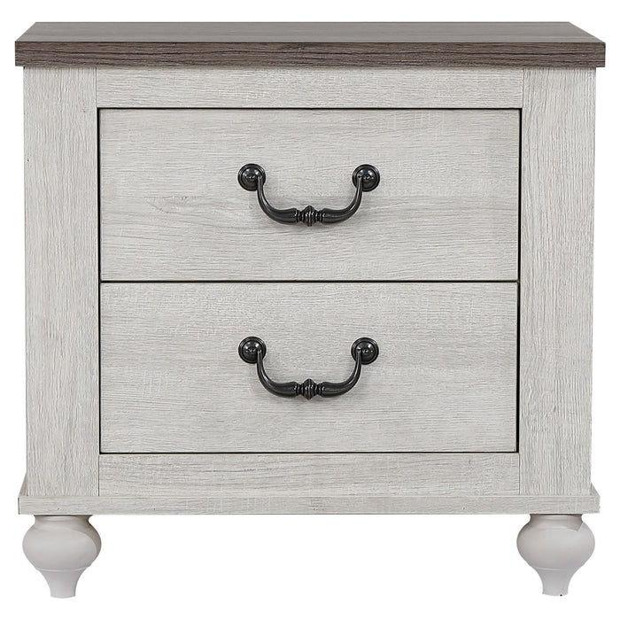 Stillwood 2-drawer Nightstand Vintage Linen