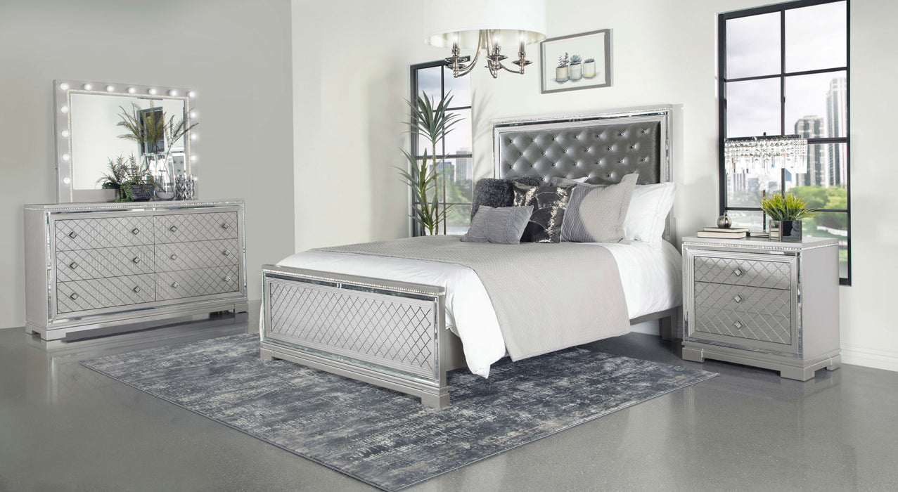 Eleanor 4-piece Queen Bedroom Set Metallic Mercury