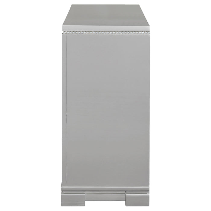 Eleanor 6-drawer Dresser Metallic Mercury