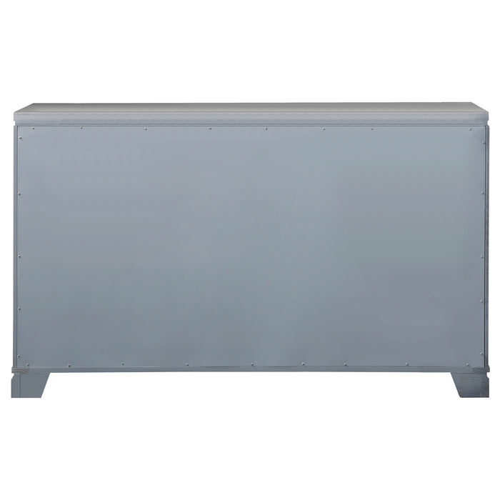 Eleanor 6-drawer Dresser Metallic Mercury