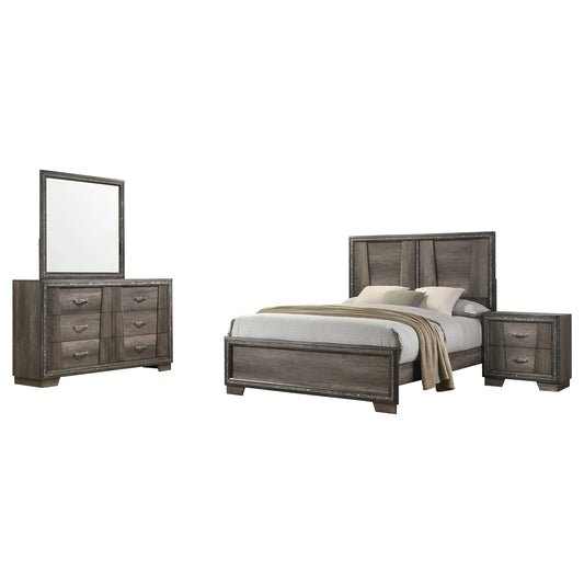 Janine 4-piece Queen Bedroom Set Grey