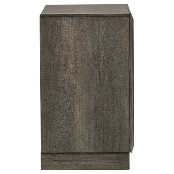 Janine 2-drawer Nightstand Grey