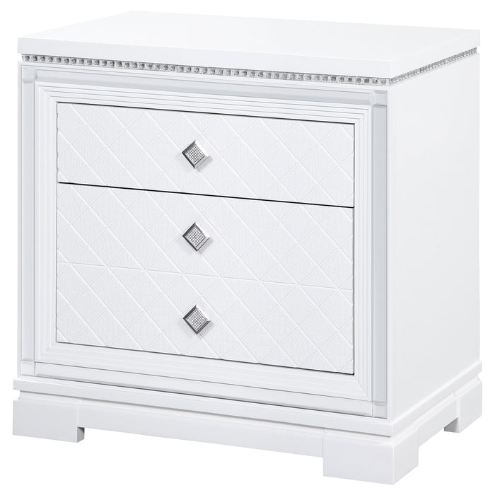 Eleanor 2-drawer Nightstand White