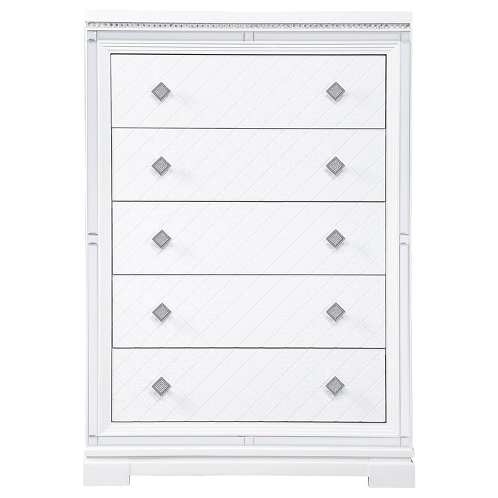 Eleanor 5-drawer Bedroom Chest White