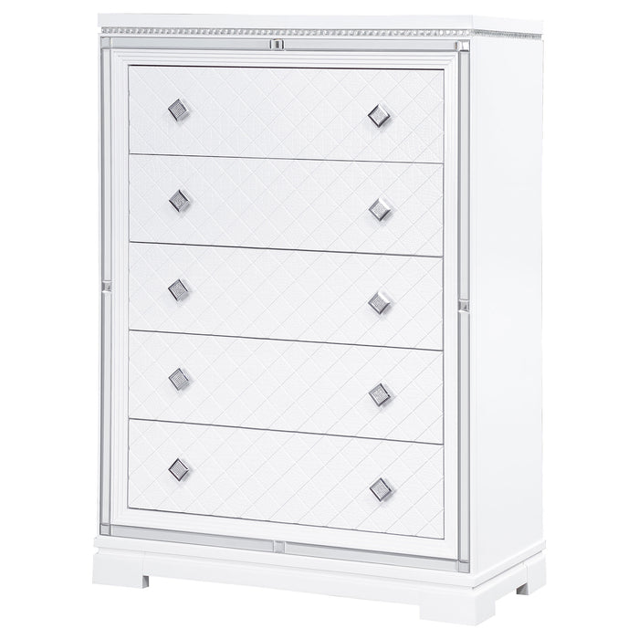 Eleanor 5-drawer Bedroom Chest White