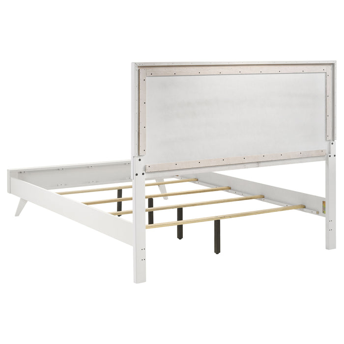 Janelle Wood Queen Panel Bed White