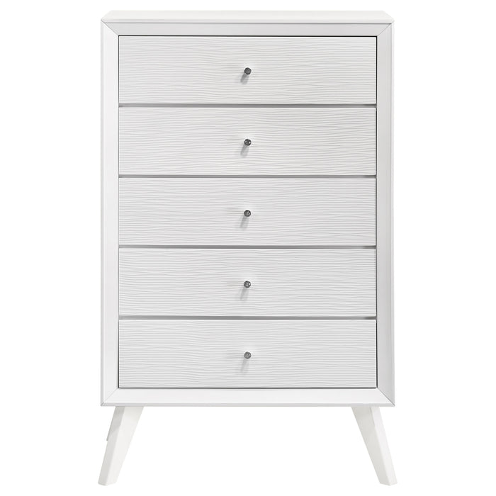 Janelle 5-drawer Bedroom Chest White