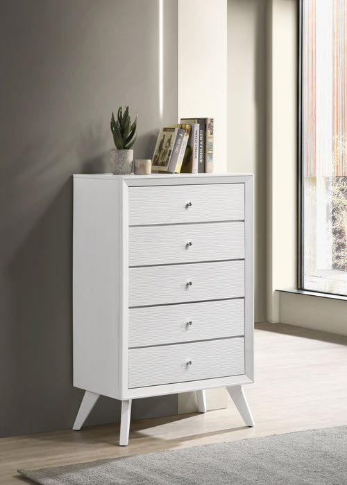 Janelle 5-drawer Bedroom Chest White