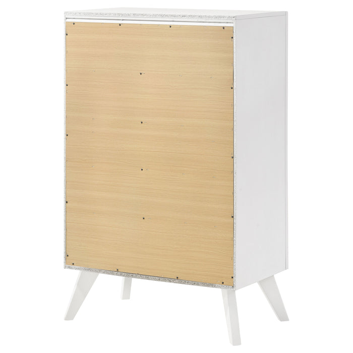 Janelle 5-drawer Bedroom Chest White