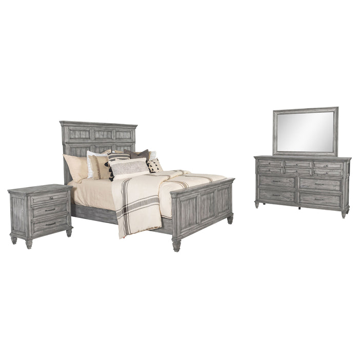 Avenue 4-piece Queen Bedroom Set Weathered Grey