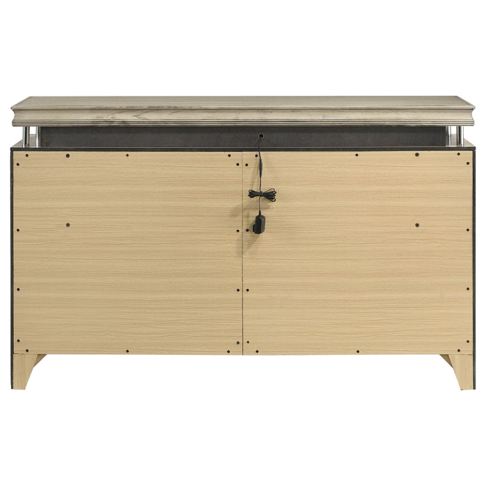 Giselle 8-drawer Dresser Rustic Beige