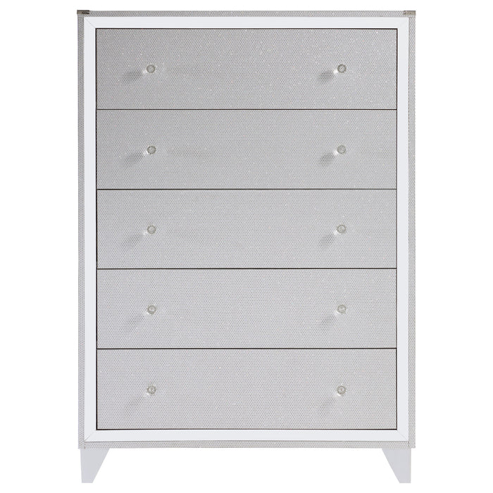 Larue 5-drawer Bedroom Chest Silver