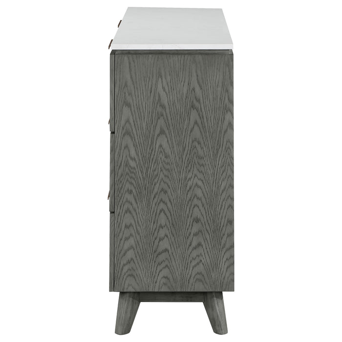 Nathan 6-drawer Dresser Grey