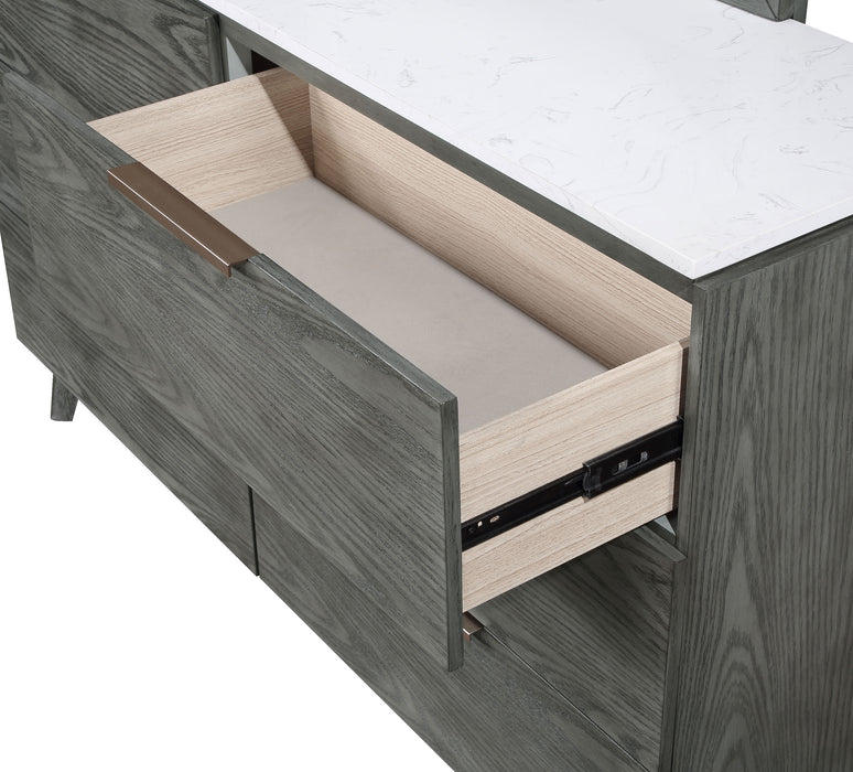 Nathan 6-drawer Dresser Grey