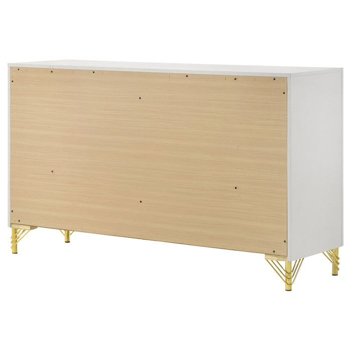 Lucia 6-drawer Dresser Cabinet White