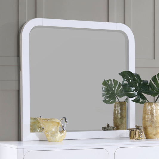 Anastasia Dresser Mirror Pearl White