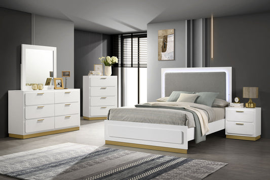 Caraway 5-piece Eastern King Bedroom Set White