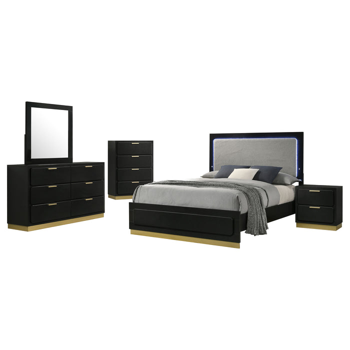 Caraway 5-piece Queen Bedroom Set Black