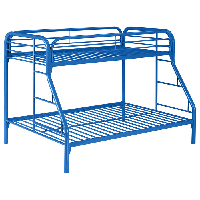 Morgan Metal Twin Over Full Bunk Bed Blue