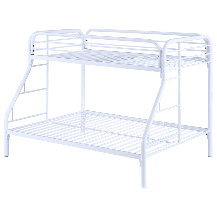 Morgan Metal Twin Over Full Bunk Bed White