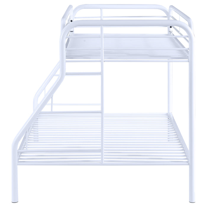 Morgan Metal Twin Over Full Bunk Bed White