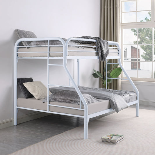 Morgan Metal Twin Over Full Bunk Bed White