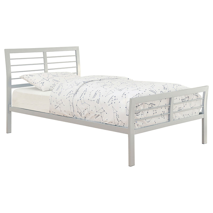 Cooper Metal Queen Open Frame Bed Silver