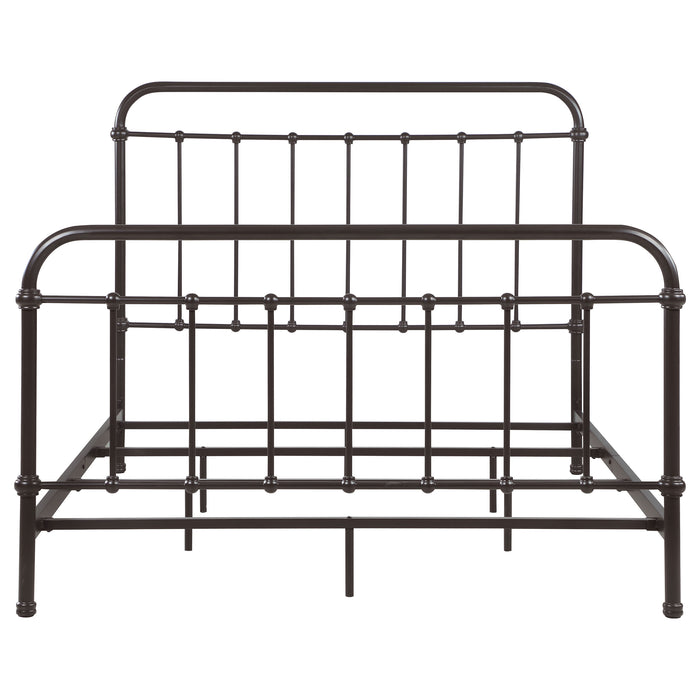 Livingston Metal Eastern King Open Frame Bed Dark Bronze