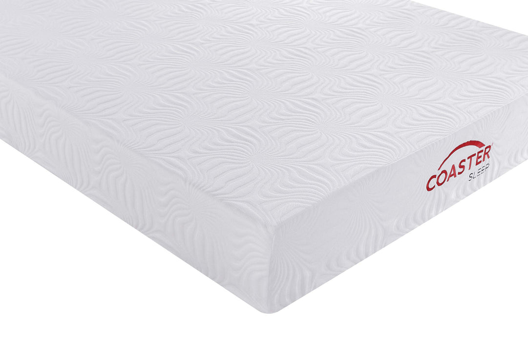 Key 10" Queen Memory Foam Mattress White