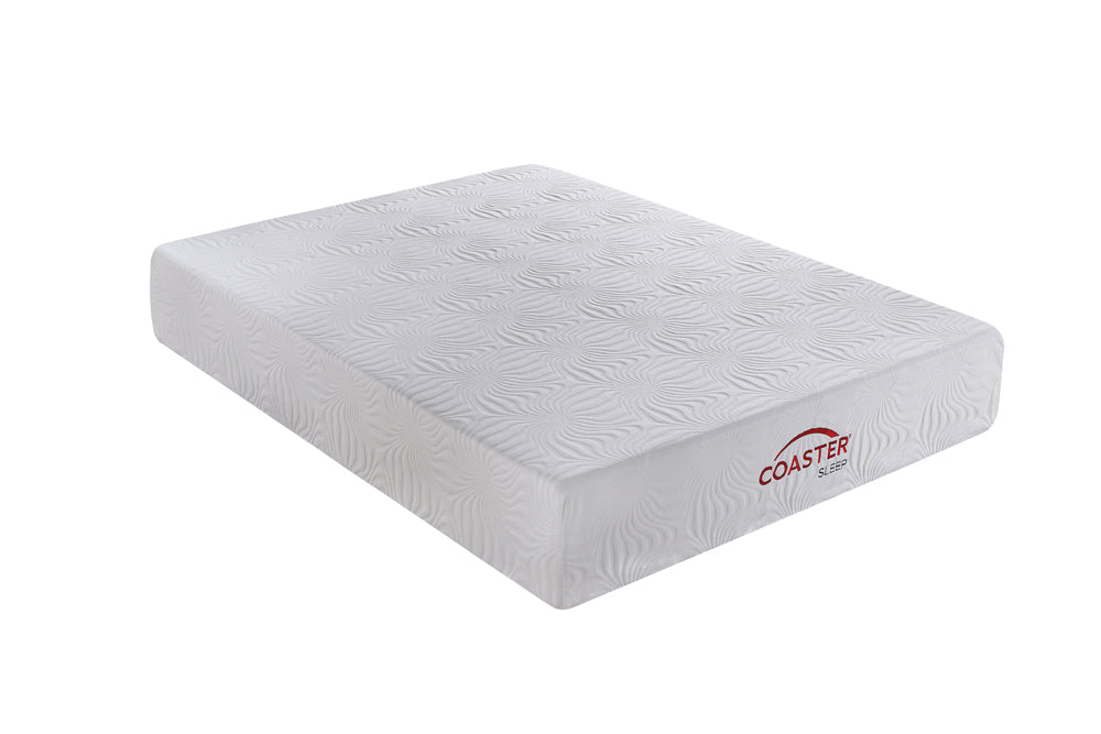 Ian 12" Queen Memory Foam Mattress White