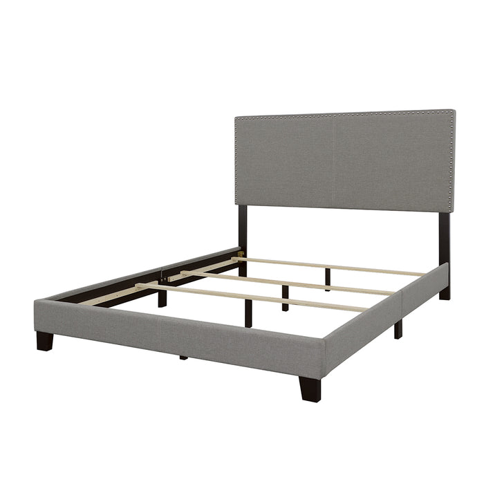 Boyd Upholstered Queen Panel Bed Grey